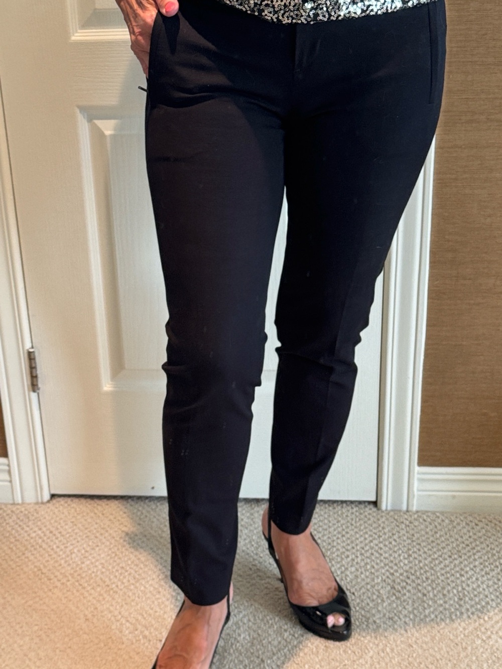 Theory Classic Women's Black Slim Straight leg